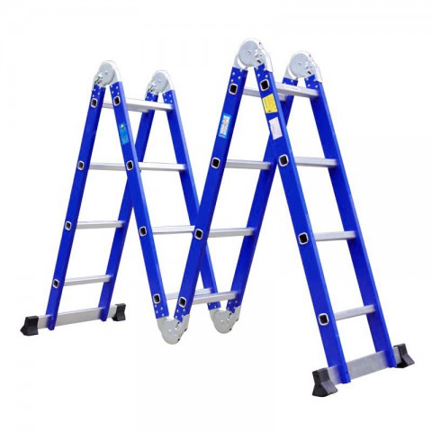 Thang nhôm gấp đa năng 4 đoạn Advindeq ADM104 - blue